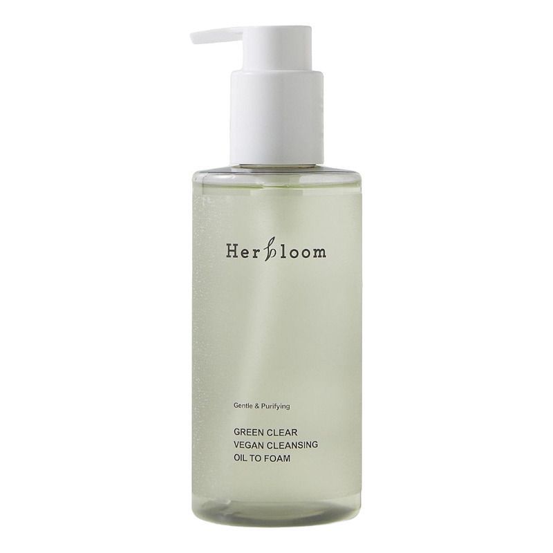 Green Clear Vegan Cleansing Oil to Foam