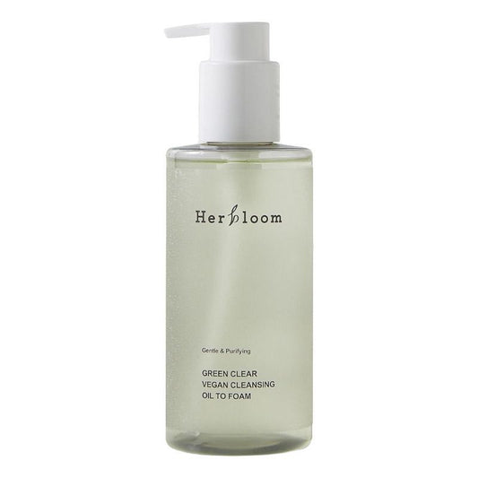 Green Clear Vegan Cleansing Oil to Foam